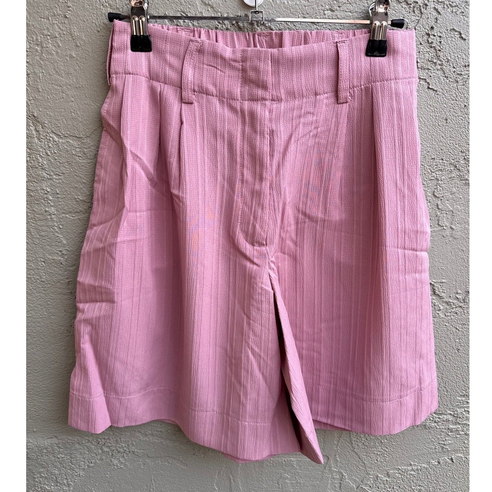Halara NEW Pink Textured High Waisted Pleated Shorts XS Athleisure Cottagecore